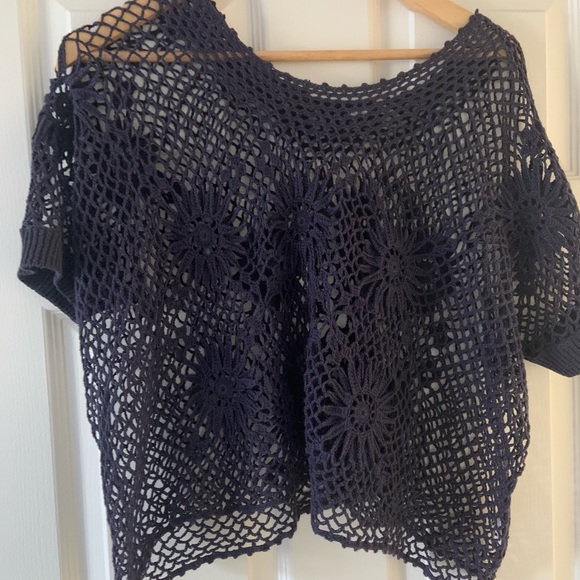 Cotton crochet free people top - Picture 2 of 7